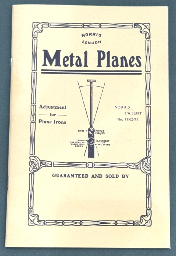 Norris Metal Planes by Joel Moskowitz, Sally Bernstein, T. Norris & Son